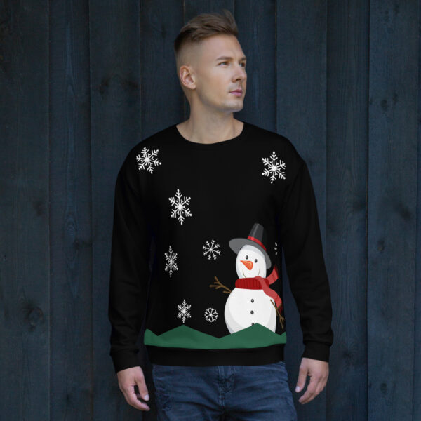 Herren Sweatshirt Schneemann